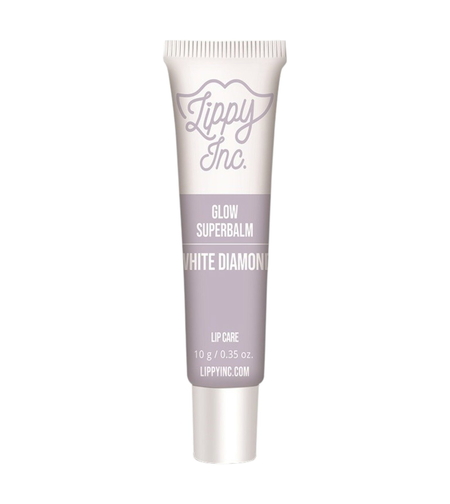 Lippy Inc., Glow Superbalm White Diamond, Glossy Finish, Lip Balm, 10 g