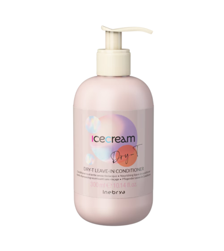 Inebrya, Ice Cream Dry-T, Hair Leave-In Conditioner, Nourishing, 300 ml