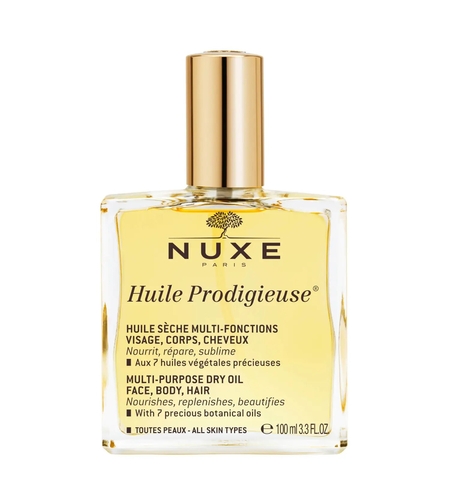 Nuxe, Huile Prodigieuse Multi-Purpose, Nourishing, Body Oil, For Face, Body & Hair, 100 ml