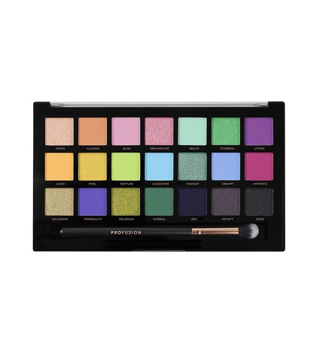 Profusion Cosmetics, Dreamy, Eyeshadow Palette, 21 Shades, 245 g