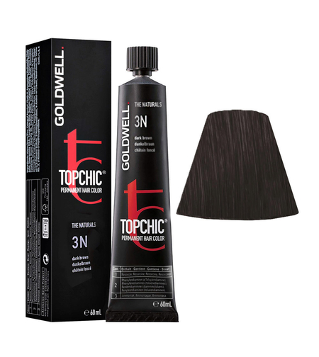 Goldwell, TopChic, Permanent Hair Dye, 03N Dark Brown, 60 ml