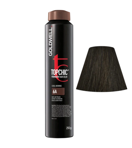 Goldwell, TopChic, Permanent Hair Dye, 6A Dark Ash Blonde, 250 ml
