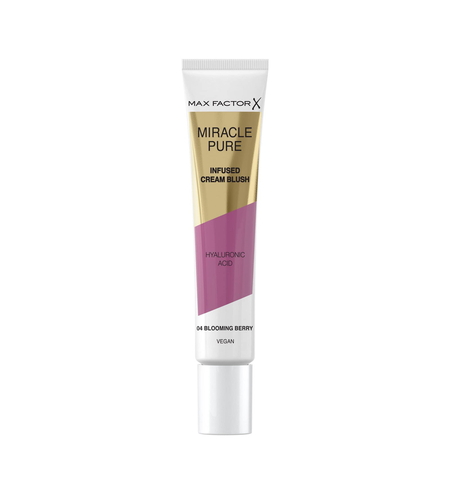 Max Factor, Miracle Pure, Hydrating, Cream Blush, 04, Blooming Berry, 15 ml