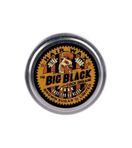 Cock Grease, Ultra Hard The Big Black XXXX, Hair Styling Pomade, For Definition & Texture, Strong Hold, 100 g