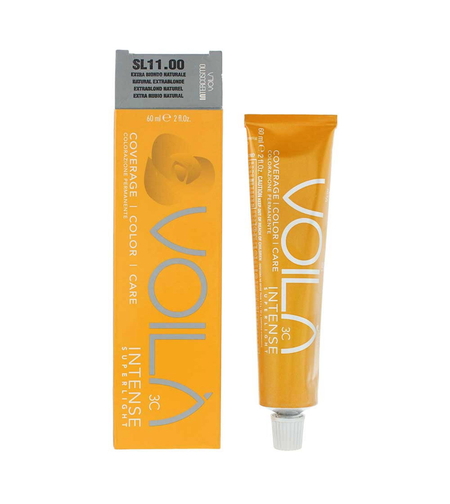 Intercosmo, Voila 3C Intense Superlight, Permanent Hair Dye, 11 Natural Extra Blonde, 60 ml