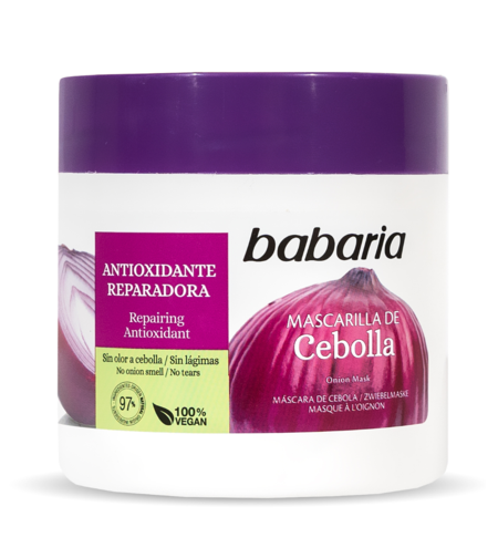 Babaria, Onion, Hair Treatment Cream Mask, Strengthening & Repairing, Weekly or as needed, 400 ml