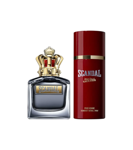 Set Jean Paul Gaultier: Scandal, Eau De Toilette, For Men, 100 ml + Scandal, Deodorant Spray, For Men, 150 ml