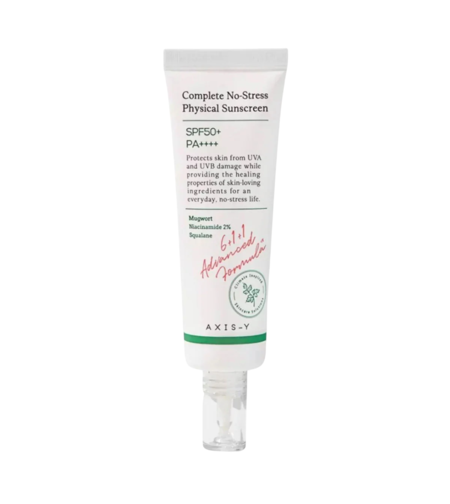 Axis-Y, Complete No-Stress, Sun Protection, Sunscreen Cream, For Face, SPF 50+, 50 ml