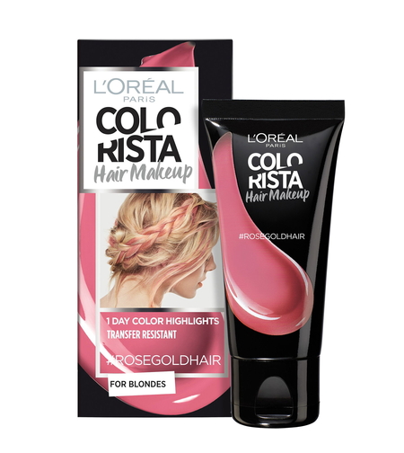 L'Oreal Paris, Colorista Hair Makeup, Semi-Permanent Hair Dye,  #ROSEGOLDHAIR, 30 ml