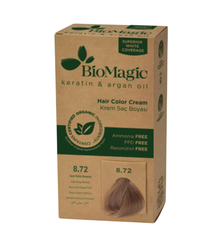 Biomagic, Biomagic, Keratin & Argan Oil, Permanent Hair Dye, 8.72 , 250 ml *Tester