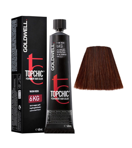 Goldwell, TopChic, Permanent Hair Dye, 6Kg Dark Copper Blonde, 60 ml