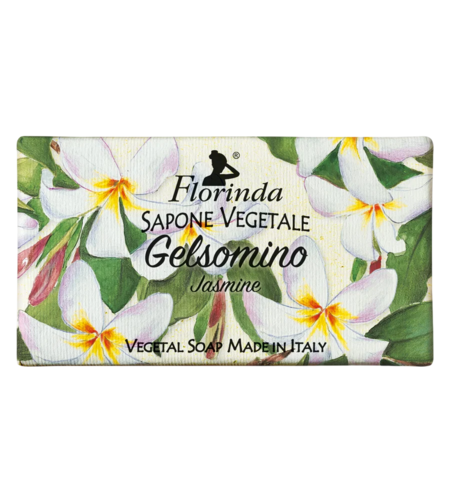 Florinda, Jasmine, Vegan, Hydrating & Cleansing, Floral, Scented Soap Bar , Body, 100 g