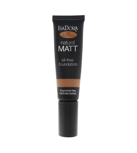 IsaDora, Natural Matt, Oil-Free, Matte, Liquid Foundation, 23, Caramel, 35 ml