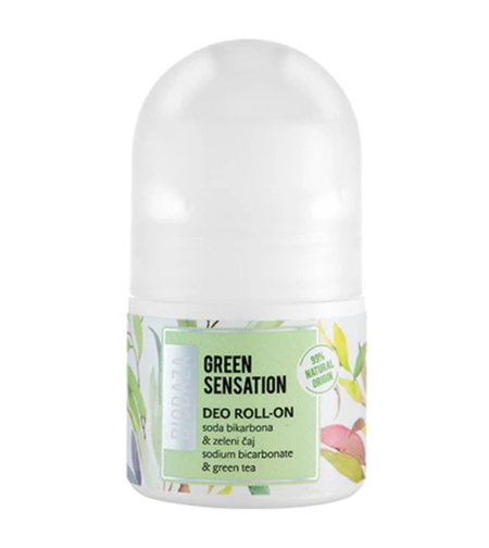 Biobaza, Green Sensation, Alcohol-Free, Refreshing, Green, Deodorant Roll-On, For Women, 20 ml