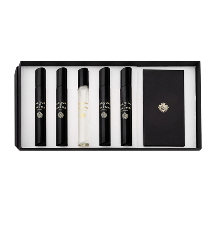 Set Acqua di Parma: Signatures Of The Sun - Leather, Eau De Parfum, For Men, 7 ml + Signatures Of The Sun - Oud, Eau De Parfum, For Men, 7 ml + Signatures Of The Sun - Osmanthus, Eau De Parfum, For Men, 7 ml + Signatures Of The Sun - Quercia, Eau De