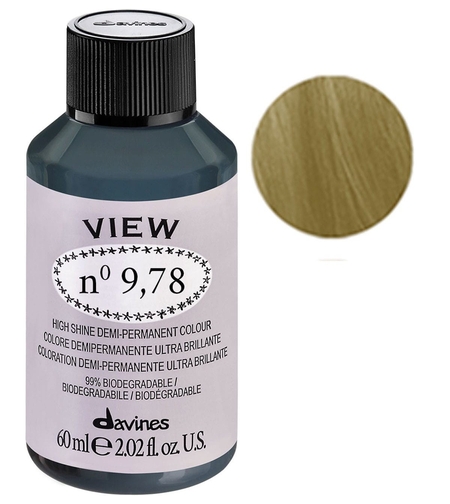 Davines, View, Demi-Permanent Hair Dye, 9.78 Gloss, 60 ml