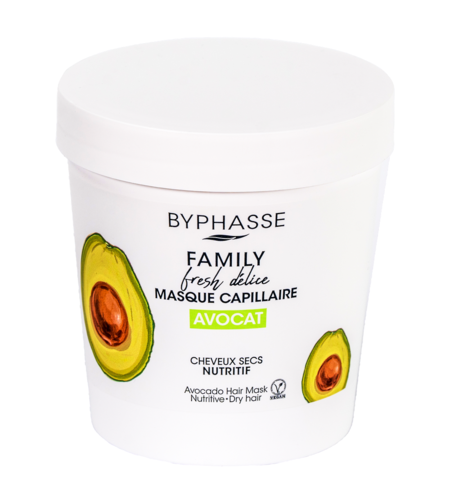 Byphasse, Avocat Hair Mask, Hair Treatment Cream Mask, Moisturising, 250 ml