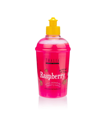 Thalia Natural Beauty, Raspberry, Hydrating & Calming, Shower Gel, For All Skin Types, 400 ml