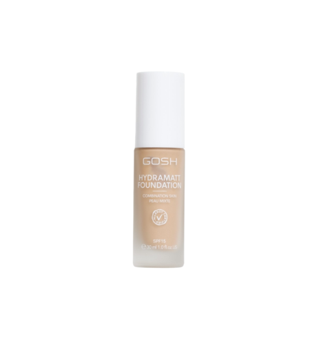Gosh, Hydramatt, Matte, Liquid Foundation, 008N, Medium Neutral, SPF 15, 30 ml