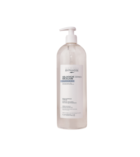 Byphasse, Dermo Micellar, Gentle Cleansing, Shower Gel, For Normal To Dry Skin, 1000 ml *Tester