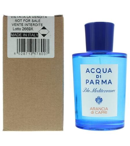Acqua di Parma, Blu Mediterraneo Arancia di Capri, Eau De Toilette, Unisex, 150 ml *Tester