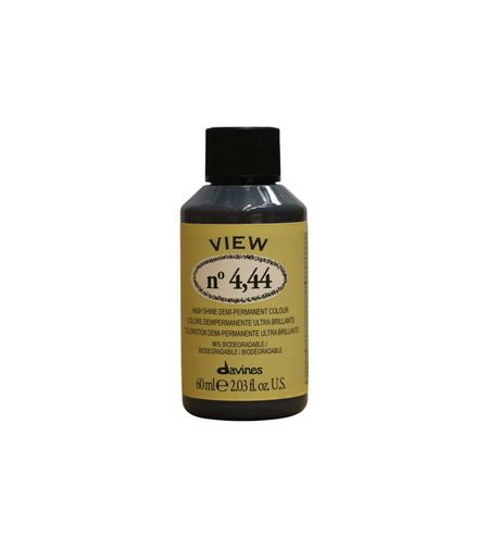 Davines, View, Demi-Permanent Hair Dye, 4.44 , 60 ml