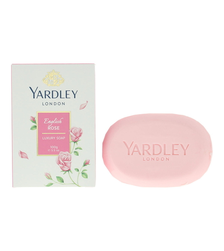 Yardley, English Rose, Soft, smooth, and delicately scented, English Rose, Massage Soap Bar, Rose oil, 100 g