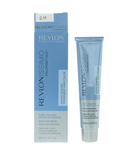 Revlon, Revlonissimo Colorsmetique, Nourishing, Permanent Hair Dye, 0.11 Grey, 60 ml