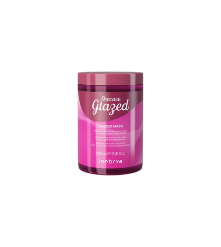 Inebrya, Shecare Glazed, Hair Treatment Cream Mask, Illuminating, 1000 ml