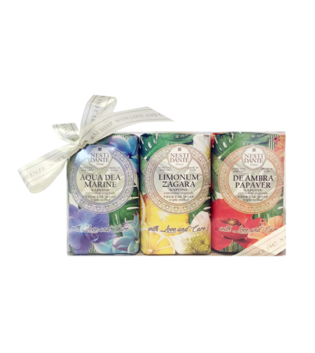 Set Trio, Nesti Dante, With Love & Care, Soothing, Soap Bar, 3 pcs, 250 g