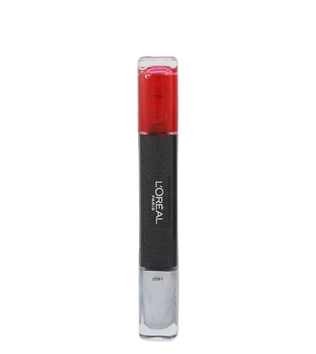 L'Oreal Paris, Infallible, Nail Polish 2-In-1, MTX 028, Coral, 2 x, 5 ml