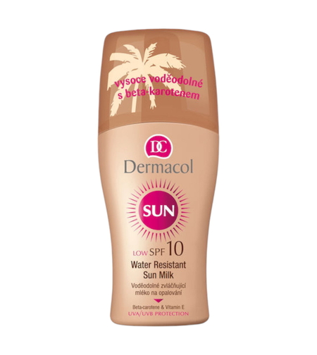 Dermacol, Sun, Water-Resistant, Sunscreen Milk, SPF10, 200 ml *Tester