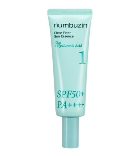 Numbuzin, No.1 Clear Filter Sun Essence, Hydrating & Protecting, Sunscreen Cream, For Face, SPF 50 PA++++, 50 ml