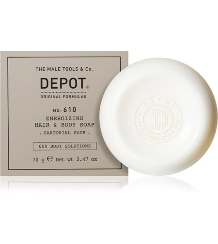 Depot, 600 Body Solutions No. 610, Hydrating, Massage Soap Bar, Skin and Hair, 70 g