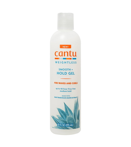 Cantu, Weightless Smooth + Hold, Agave, Hair Styling Gel, Anti-Frizz, Medium Hold, 295 ml