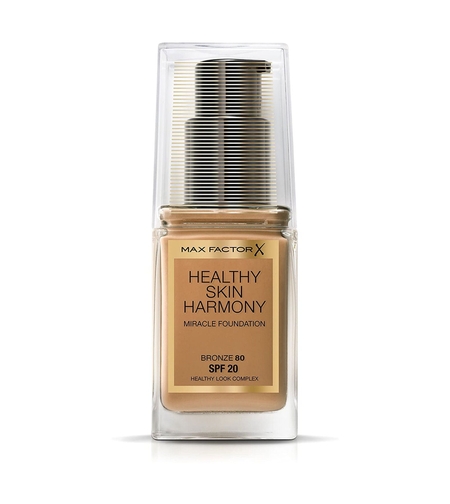 Max Factor, Healthy Skin Harmony, Liquid Foundation, 80, Bronze, SPF 20, 30 ml