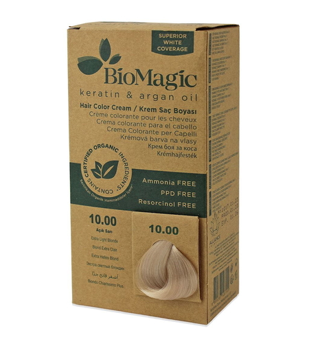 Biomagic, Biomagic, Keratin & Argan Oil, Permanent Hair Dye, 10.00 , 250 ml *Tester