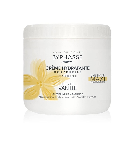Byphasse, Vanilla Flower, Moisturizing, Body Cream, 500 ml
