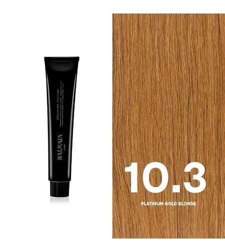 Balmain Professionnel, Couleurs Couture, Permanent Hair Dye, 10.3 Platinum Gold Blonde, 60 ml