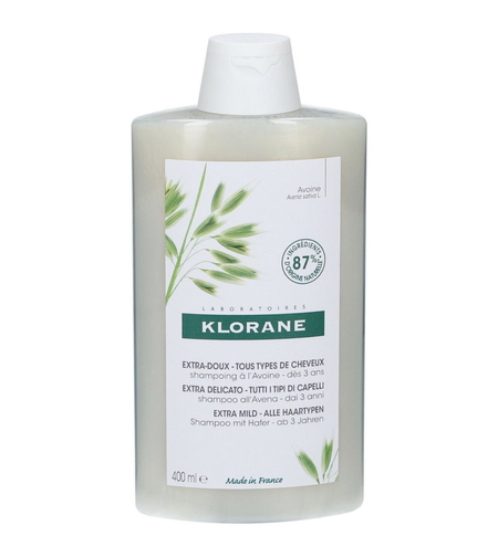 Klorane, Oat Milk, Hair Shampoo, Gentle Cleansing, 400 ml