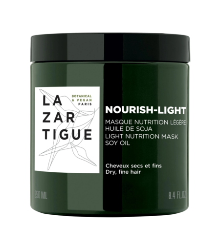 Lazartigue, Nourish-Light, Vegan, Hair Treatment Cream Mask, Moisturizing, After Shampoo, 250 ml