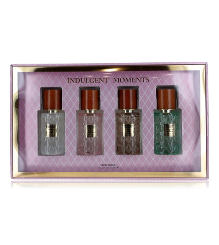 Set Indulgent Moments: Cashmere & Vanilla, Eau De Parfum, For Women, 15 ml + Pink Peony & Water Lotus, Eau De Parfum, For Women, 15 ml + Neroli & Sea Salt, Eau De Parfum, For Women, 15 ml + Jasmine Petals & Cedarwood, Eau De Parfum, For Women, 15 ml