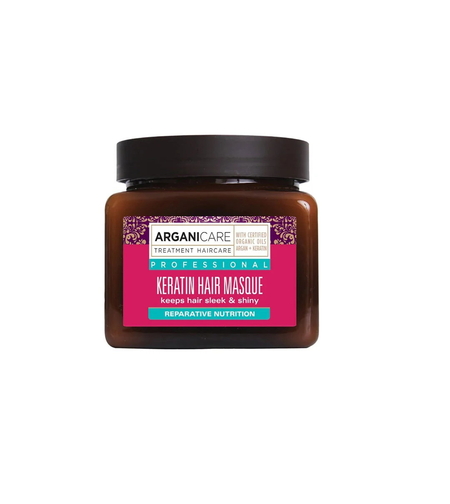 Arganicare, Keratin, Hair Treatment Cream Mask, Nourishing & Repairing, 500 ml