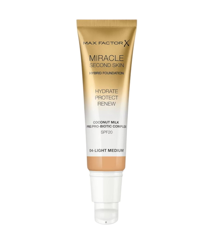 Max Factor, Miracle Touch, Radiant, Compact Foundation, 04, Light Medium, SPF20, 30 ml