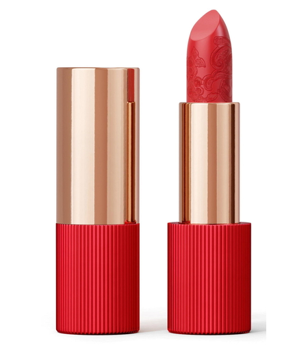 La Perla, Matte Silk, Matte, Cream Lipstick, 103, Coral Red, 3.5 g
