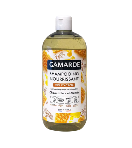Gamarde, Bio, Acacia Honey, Hair Treatment Shampoo, Nourishing, For Dry & Damaged Hair, 500 ml