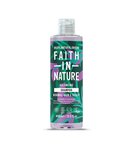 Faith In Nature, Lavender & Geranium, Hair Shampoo, Balancing & Cleansing, 400 ml