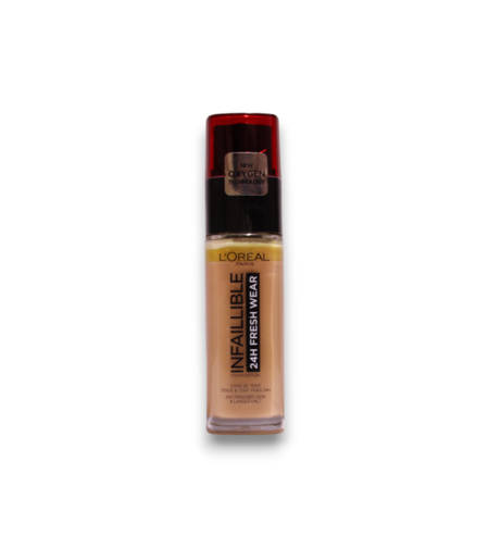 L'Oreal Paris, Infaillible 24h Fresh Wear, All-Day Wear, Liquid Foundation, 300, Amber, SPF 25, 30 ml