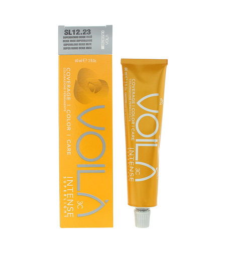 Intercosmo, Voila 3C Intense, Hair Colouring Cream Mask, SL12.23 Beige Irise Superblonde, 60 ml