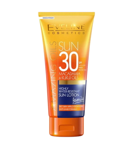 Eveline Cosmetics, Amazing Oils, Water-Resistant, Sunscreen Lotion, SPF30, 200 ml *Tester